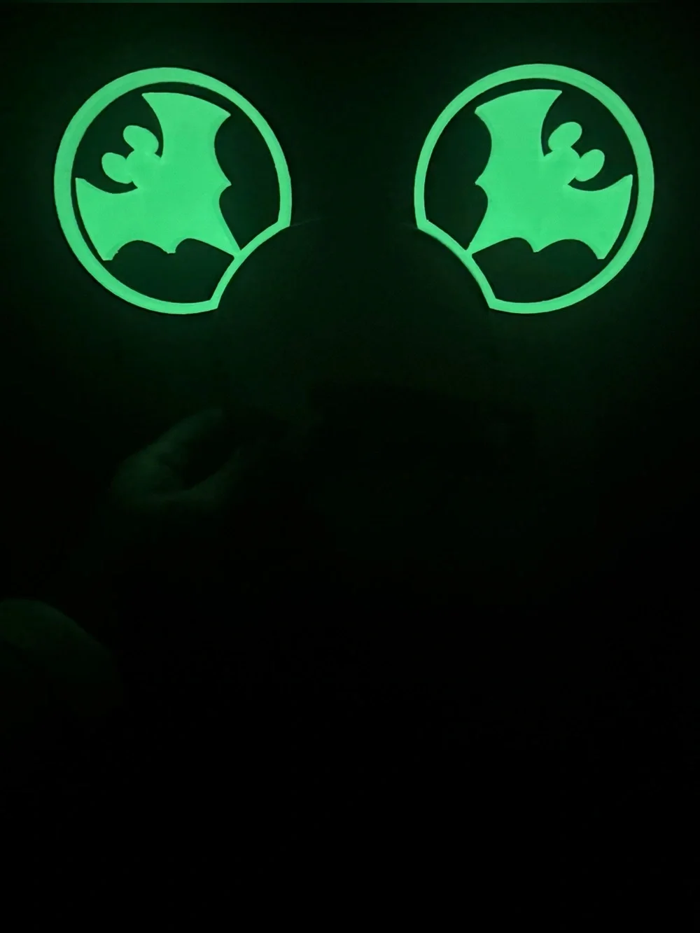 Glow-In-The-Dark Mickey Bat Ears Disney Halloween Headband Minnie